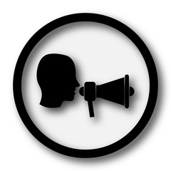 Sticker - Megaphone icon