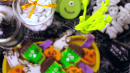 Sticker - Variety of sweets prepared as Halloween treats