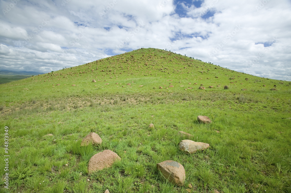 Foto Sandlwana hill or Sphinx, the scene of the Anglo Zulu battle site ...