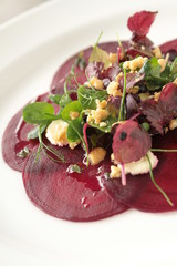 Sticker - cooked beetrood salad appetizer starter