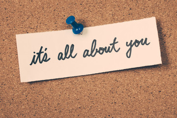 Wall Mural - it's all about you