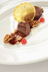 Canvas Print - chocolate mousse dessert