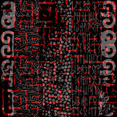 Poster - Abstract black background