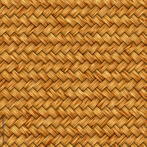 Cuadros en Lienzo Wicker seamless texture pattern background