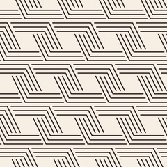 Wall Mural - geometrical stripped seamless pattern.