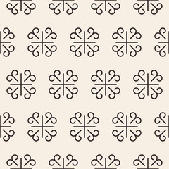 Wall Mural - ornate stripped geometric seamless pattern.