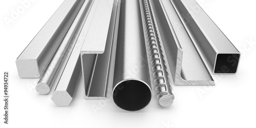 Fotografía Stainless steel products isolated on white background 3d