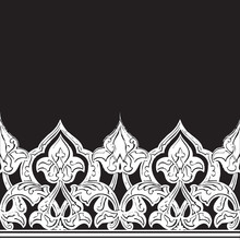 Vector Illustration Of Ornamental Seamless Border (Arabic Style)