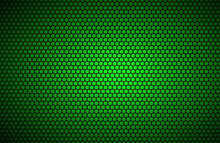 Geometric Polygons Background, Abstract Green Metallic Wallpaper, Vector Illustration