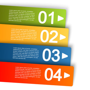 info graphic with four options