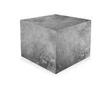 Concrete Cube Isolated