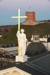Fototapete - Vilnius, Lithuania: Sculpture of Saint Helena
