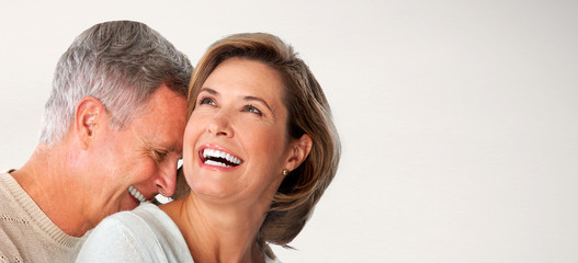 Poster - Happy senior couple close-up.