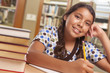 © Andy Dean - Hispanic Girl Student Studying in Library