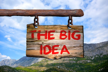 Wall Mural - The big idea motivational phrase sign