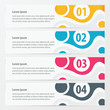 © papagraph - vector banner cicle design  yellow, blue, pink color