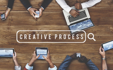 Canvas Print - Creative Process Design Brainstorm Thinking Vision Ideas Concept