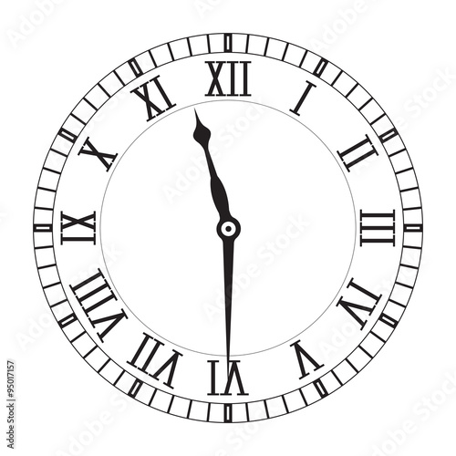 Roman Numeral Clock Buy This Stock Vector And Explore Similar