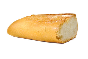 French bread isolated on white background