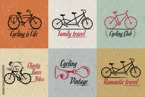 zestaw-vintage-znak-rowerowy-i-rowerowy-i-odznaki