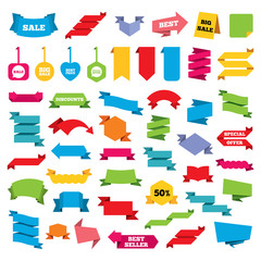 Wall Mural - Sale icons. Special offer speech bubbles symbols