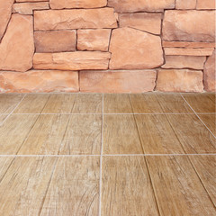 Wall Mural - floor and stone wall