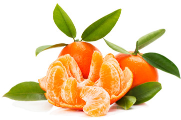 Wall Mural - Tangerine with slices