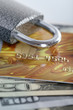 © Africa Studio - Credit card, dollars and lock background, macro