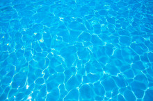 Blue Ripped Water In Swimming Pool