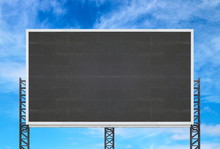Large Sign Board With Blue Sky