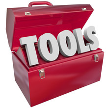 Tools Red Toolbox 3d Word Resources Skills