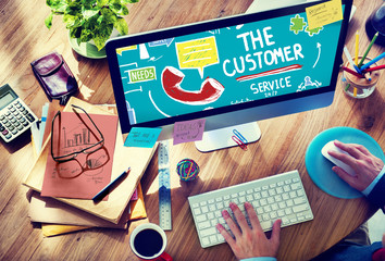 Poster - Customer Service Support Solution Assistance Aid Concept