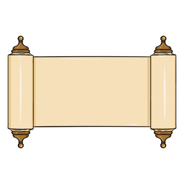 Vector Single Cartoon Scroll