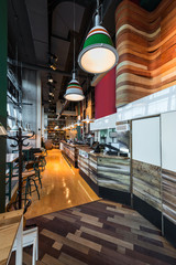 Wall Mural - Interior of a modern restaurant