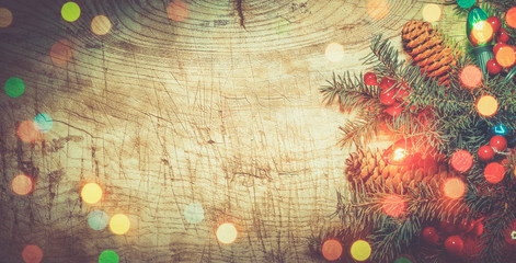 Wall Mural - winter holiday decorations