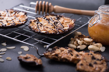 homemade Florentine,almond cookies