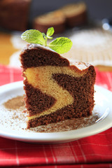 Poster - Slice of marble cake