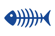 Fish Bone Vector Icon