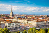 Fototapeta Na drzwi - View of Turin centre with Mole Antonelliana-Italy