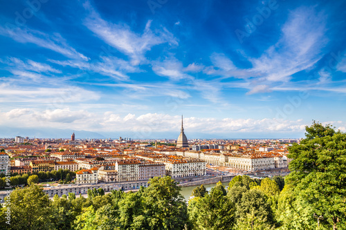 Fotomural View of Turin city centre-Turin,Italy