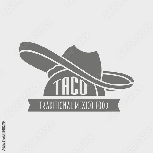 Tacos Vector Logo Design Template Mexican Restaurant Or Fast Food
