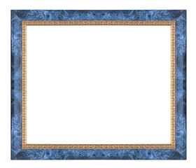 Wall Mural - Picture frame Black wood frame in white background.