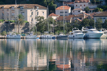 Poster - Landscape with the image of Bay of Kotor, Montenegro