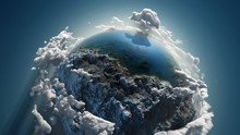 Cloud Earth In Space