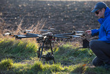 Fototapeta Sport - drone, UAV , Multirotor Photography Helicopter 
