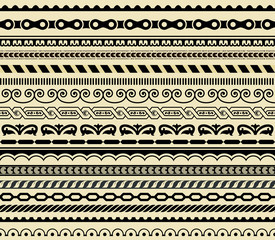 Wall Mural - retro 17 lines set