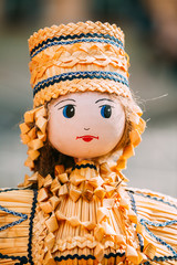 Wall Mural - Belarusian Straw Dolls Are Most Popular Souvenirs From Belarus