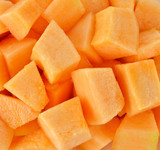 Close up slice of fresh melon