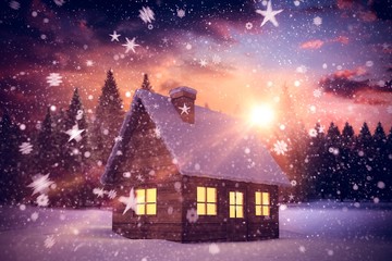 Poster - Composite image of snow
