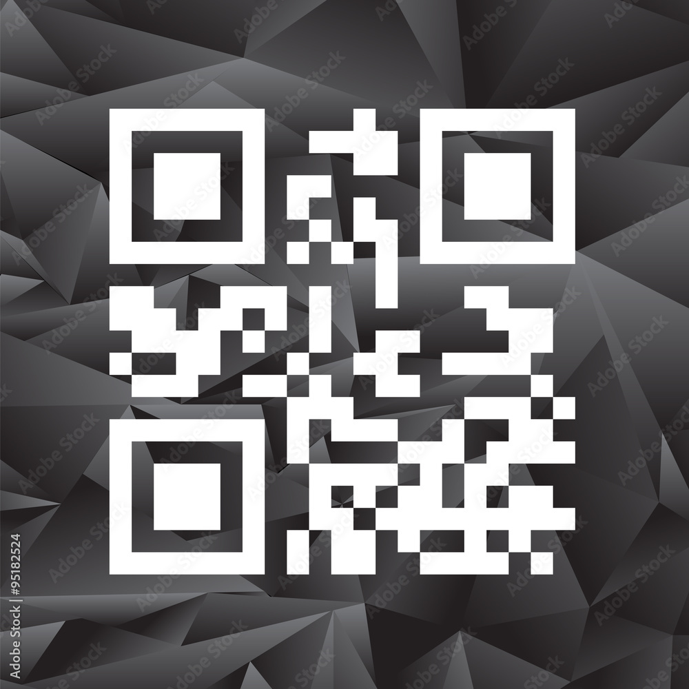 Sample QR Code Ready to Scan with Smart Phone Stock Vector | Adobe Stock